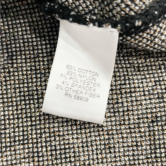 Gianni Bini Sweater Dress Small Black Cream Baroque Print Long Sleeve Bodycon - Picture 7 of 9